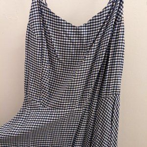 Vintage Blue and White Checkered Sun Dress